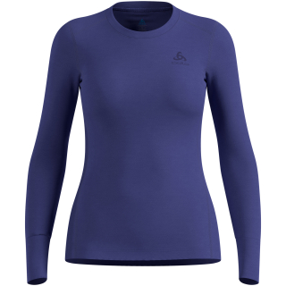 Bielizna termoaktywna z długim rękawem Odlo BL TOP crew neck l/s MERINO 200 niebieska