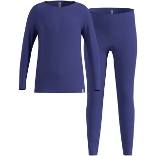 Bielizna termoaktywna - zestaw Odlo Set long MERINO 200 niebieska