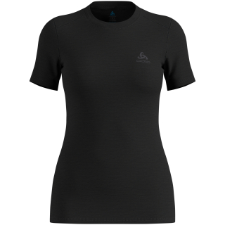 Koszulka z krótkim rękawem damska ODLO BL TOP crew neck s/s MERINO 160 czarna