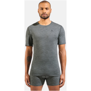 Koszulka z krótkim rękawem męska ODLO Merino 160 BL Top Crew Neck S/S szara