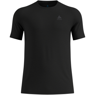 Koszulka z krótkim rękawem męska ODLO Merino 160 BL Top Crew Neck S/S czarna