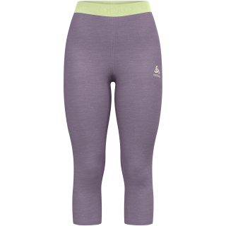 Legginsy termoaktywne 3/4 damskie ODLO Revelstoke PW 150 BL Bottom 3/4 fioletowe