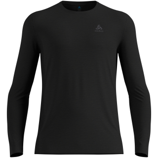 Koszulka termoaktywna z długim rękawem męska ODLO Merino 160 BL Top Crew Neck l/s czarna