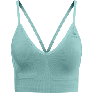 Biustonosz damski ODLO Padded Seamless Soft 2.0 Sport Bra niebieski