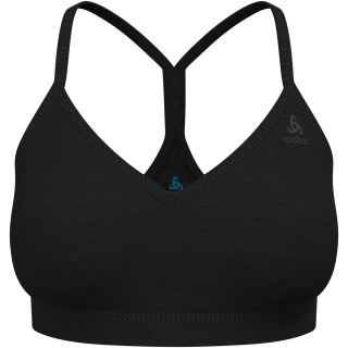 Biustonosz damski ODLO Merino Soft Sport Bra czarny