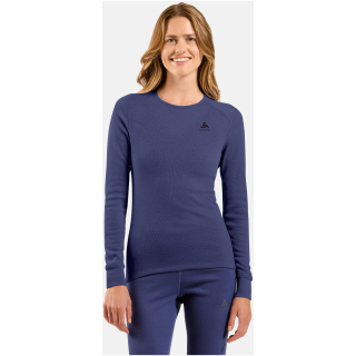 Bielizna termoaktywna z długim rękawem Odlo BL TOP crew neck l/s ACTIVE WARM niebieska
