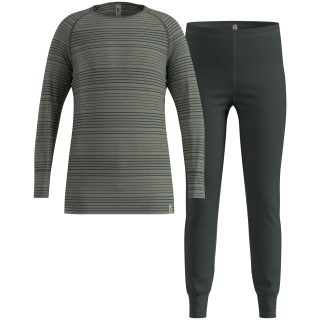 Bielizna termoaktywna - zestaw Odlo Set long ACTIVE WARM SET granatowa