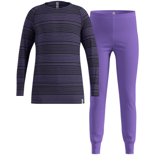 Bielizna termoaktywna - zestaw Odlo Set long ACTIVE WARM SET fioletowa