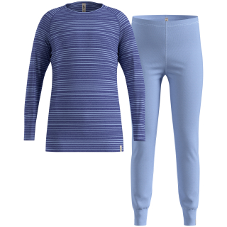 Bielizna termoaktywna - zestaw Odlo Set long ACTIVE WARM SET niebieska