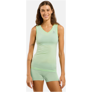 Koszulka damska Odlo PERFORMANCE X-LIGHT BL TOP v-neck singlet zielona