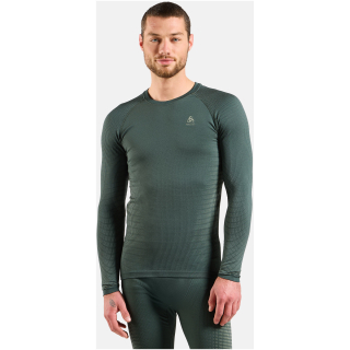 Bielizna termoaktywna z długim rękawem Odlo BL TOP crew neck l/s PERFORMANCE WARM granatowa