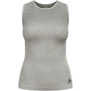 Koszulka damska bez rękawów Odlo PERFORMANCE LIGHT - RAIN DYE BL TOP crew neck singlet beżowa