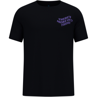 Koszulka męska Odlo ESSENTIAL PRINT T-shirt crew neck s/s czarna