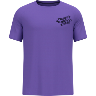 Koszulka męska Odlo ESSENTIAL PRINT T-shirt crew neck s/s fioletowa
