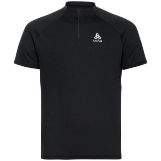 Koszulka tech. męska Odlo T-shirt crew neck s/s 1/2 zip ESSENTIAL 