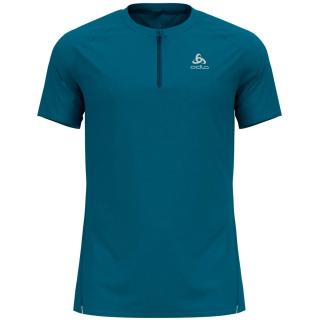 Koszulka tech. męska Odlo T-shirt crew neck s/s 1/2 zip AXALP TRAI
