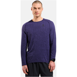Koszulka męska Odlo ESSENTIAL SEAMLESS T-shirt crew neck l/s niebieska