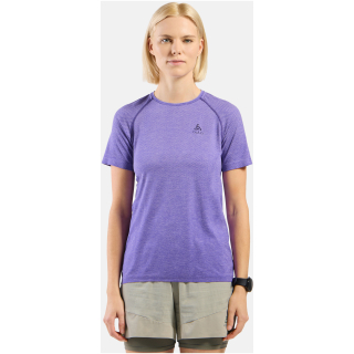 Koszulka damska Odlo ESSENTIAL SEAMLESS T-shirt crew neck l/s fioletowa