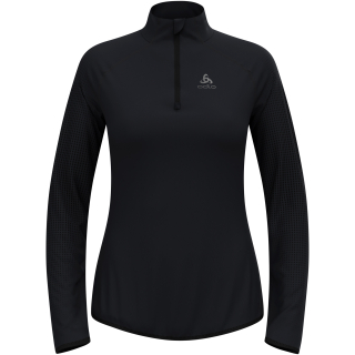 Bluza techniczna damska ODLO Zeroweight Warm Mid Layer 1/2 Zip czarna