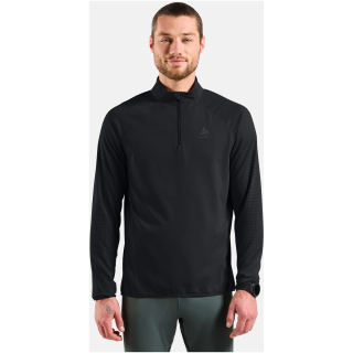 Bluza techniczna męska ODLO Zeroweight Warm Mid Layer 1/2 Zip czarna