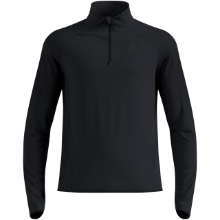 Bluza techniczna męska ODLO Zeroweight Warm Mid Layer 1/2 Zip czarna