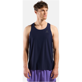 Koszulka bez rękawów męska Odlo ZEROWEIGHT CHILL-TEC Tank crew neck granatowa