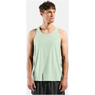 Koszulka bez rękawów męska Odlo ZEROWEIGHT CHILL-TEC Tank crew neck zielona