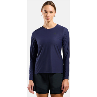 Koszulka z długim rękawem damska Odlo ZEROWEIGHT CHILL-TEC T-shirt crew neck l/s granatowa