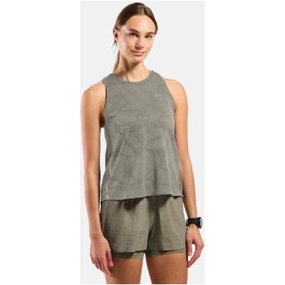 Koszulka damska bez rękawów Odlo ZEROWEIGHT ENGINEERED CHILL-TEC Tank crew neck szara