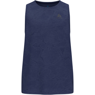 Koszulka bez rękawów męska Odlo ZEROWEIGHT ENGINEERED CHILL-TEC Tank crew neck granatowa
