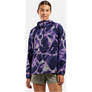 Kurtka damska Odlo ZEROWEIGHT PRINT Jacket fioletowa