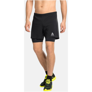 Spodenki do biegania męskie Odlo 2-in-1 ZEROWEIGHT 5 INCH czarny