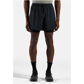 Spodenki męskie Odlo ZEROWEIGHT 5 INCH 2-in-1 short czarne
