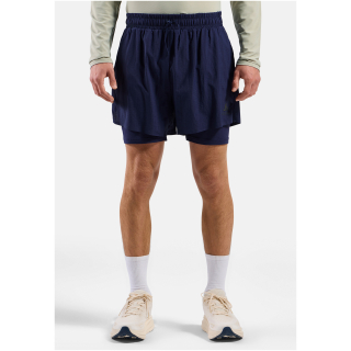Spodenki męskie Odlo ZEROWEIGHT 5 INCH 2-in-1 short granatowe