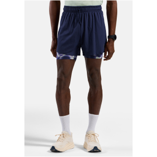 Spodenki męskie Odlo ZEROWEIGHT 5 INCH 2-in-1 short granatowe