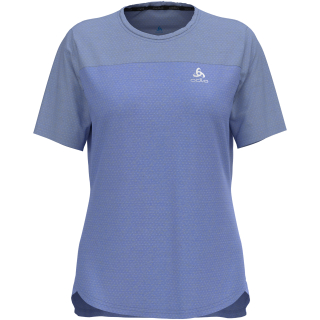 Koszulka z krótkim rękawem rowerowa damska ODLO X-Alp Linencool T-shirt crew neck s/s niebieska