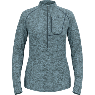 Bluza techniczna damska ODLO Tencia Mid Layer 1/2 zip granatowa