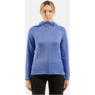 Bluza rozpinana z kapturem damska ODLO Tencia Mid Layer Hoody Full Zip niebieska