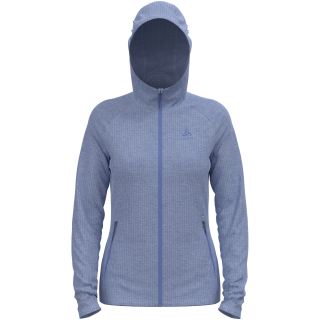 Bluza rozpinana z kapturem damska ODLO Tencia Mid Layer Hoody Full Zip niebieska