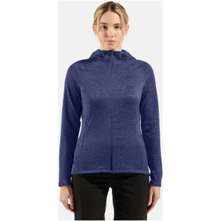 Bluza damska Odlo TENCIA Mid layer hoody full zip niebieska