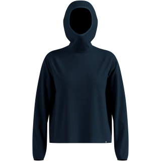 Bluza z kapturem Odlo Mid layer hoody CUBIC niebieska