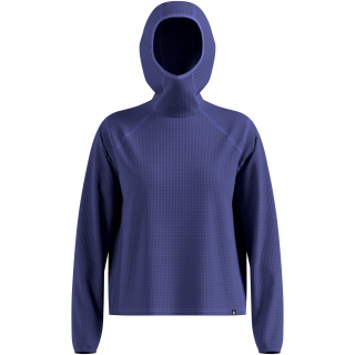 Bluza z kapturem Odlo Mid layer hoody CUBIC niebieska