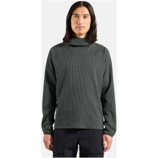 Bluza z kapturem Odlo Mid layer hoody CUBIC zielona