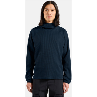 Bluza z kapturem Odlo Mid layer hoody CUBIC niebieska