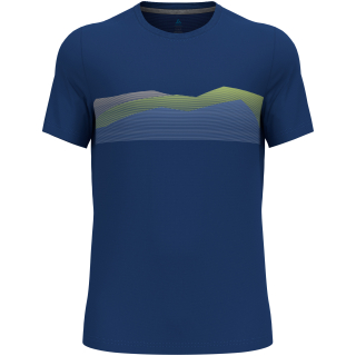 Koszulka z krótkim rękawem męska ODLO F-Dry Ridgeline T-Shirt Crew Neck s/s niebieska
