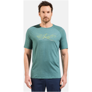 Koszulka z krótkim rękawem męska ODLO Ascent PW 130 Run. Bike. Hike. T-Shirt Crew Neck s/s niebieska
