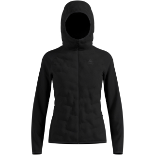 Kurtka hybrydowa damska ODLO Zeroweight Insulator Mid Layer Hoody Full Zip czarna