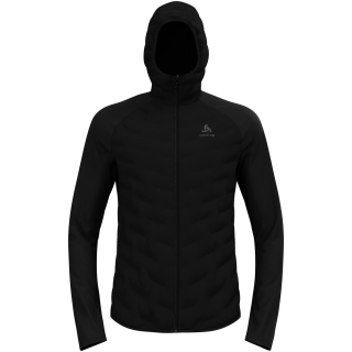 Kurtka hybrydowa męska ODLO Zeroweight Insulator Mid Layer Hoody Full Zip czarna