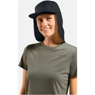 Czapka z kołnierzykiem Odlo PERFORMANCE LIGHT SHADE CAP Cap czarna