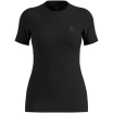 Koszulka z krótkim rękawem damska ODLO BL TOP crew neck s/s MERINO 160 czarna